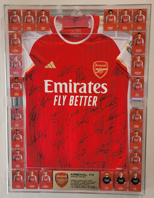 Arsenal 2023-24 Signed Shirt & NFT Display Package