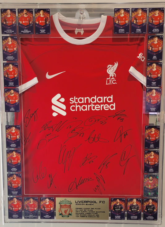 Liverpool 2023-24 Signed Shirt & NFT Display Package