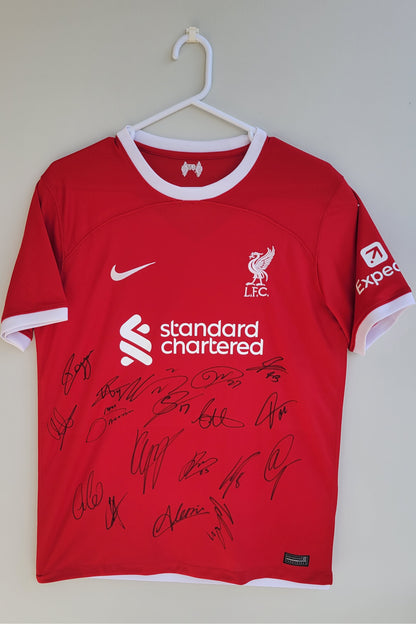 Liverpool 2023-24 Signed Shirt & NFT Display Package