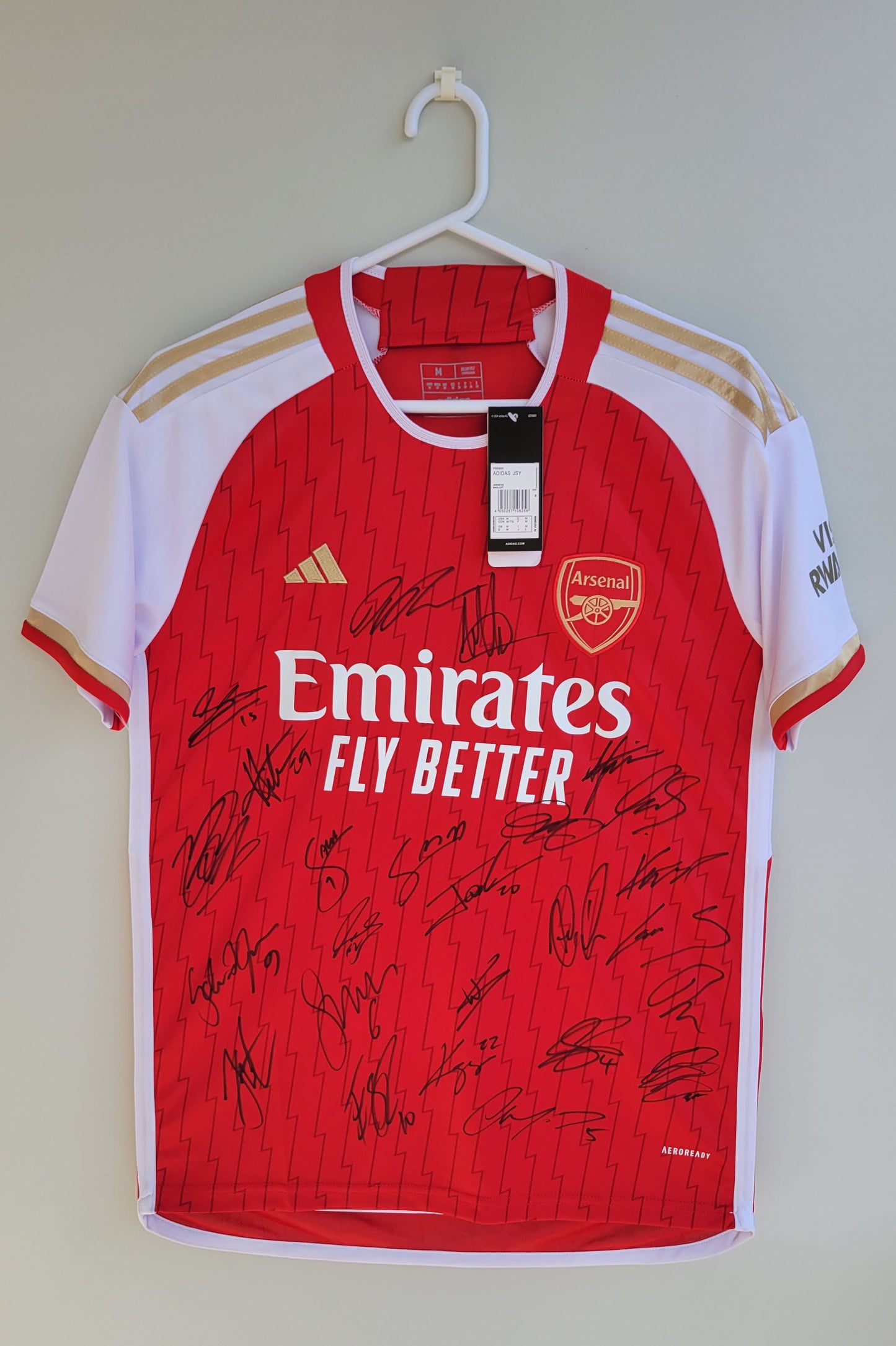 Arsenal 2023-24 Signed Shirt & NFT Display Package