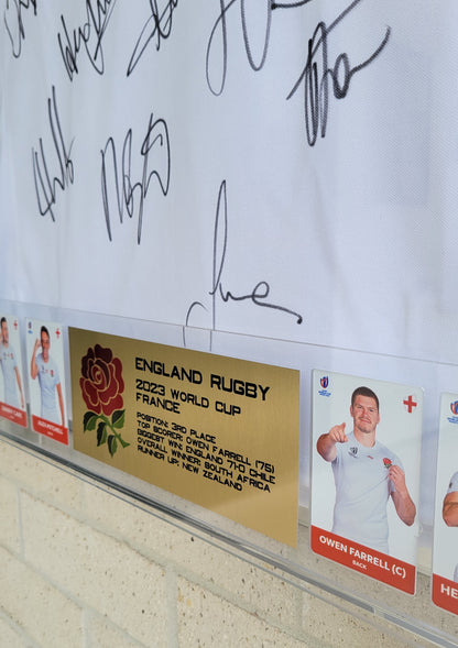 England Rugby World Cup 2023 Signed Shirt & Display Package