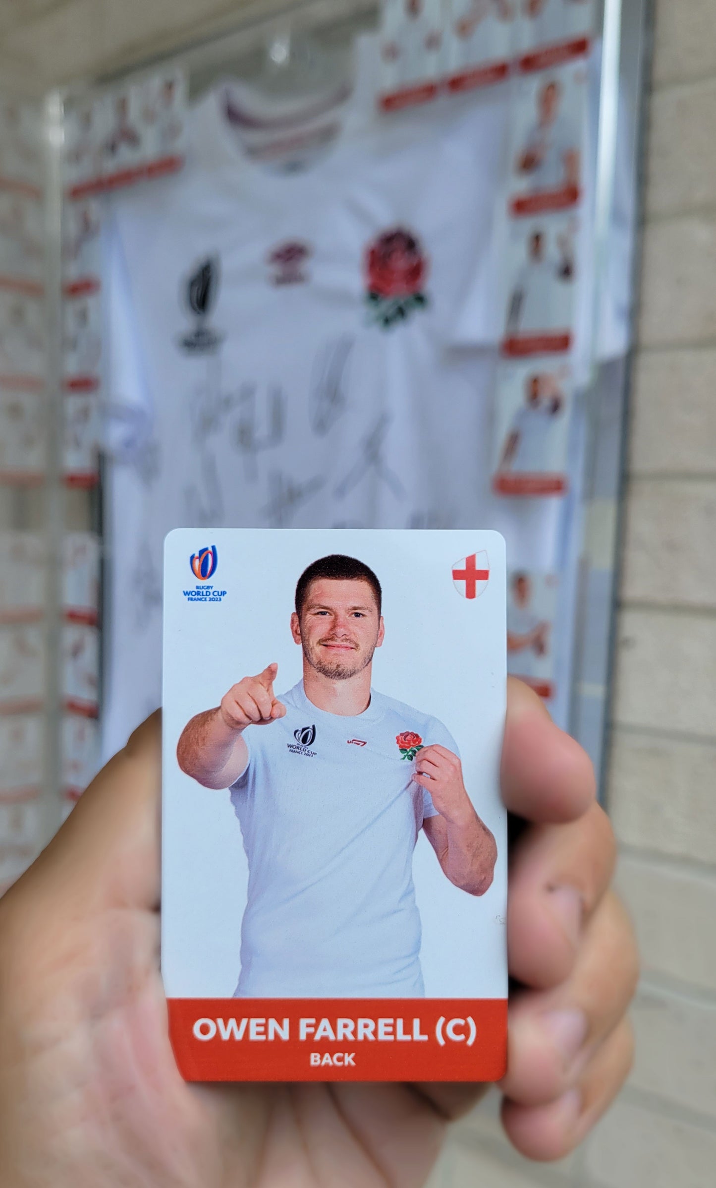 England Rugby World Cup 2023 Signed Shirt & Display Package